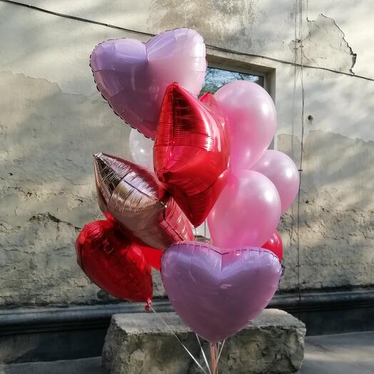 Шары фольгированные микс 10 штук