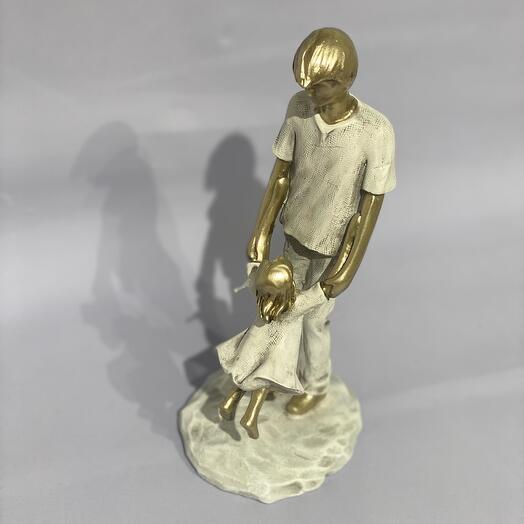 Estatuilla "Padre e hija"