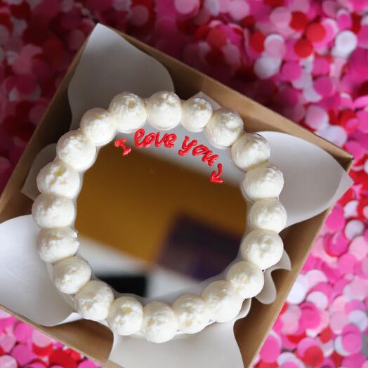 Bento cake with mirror coating