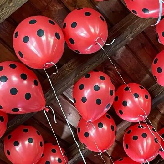 Balloons lady bug 10 pcs