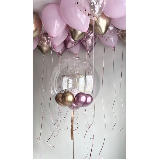 Баблс с шарами и 20 Шаров под потолок