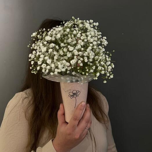 Flowers in a white heart box