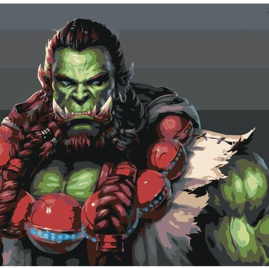 Картина по номерам Y-262 "Игра Worl of Warcraft" 40х60