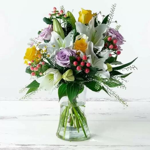 Mixed Flower vase - 1010