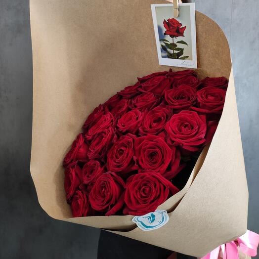Монобукет из 25 роз 🌹