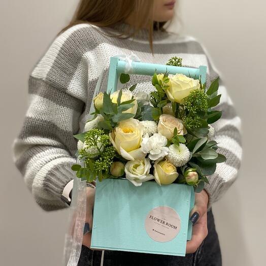 Ящичек с цветами «Изысканность»