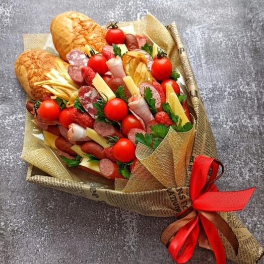 Букет с закусками"Ароматный"