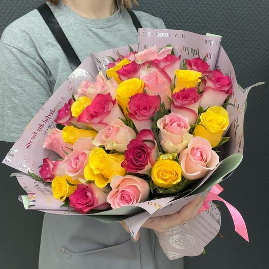 Микс роз кения 40 см