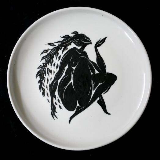 Агнея / декоративная тарелка поднос панно, авторская работа