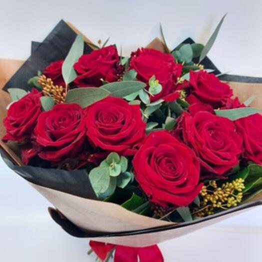 Superior Red Rose Bouquet