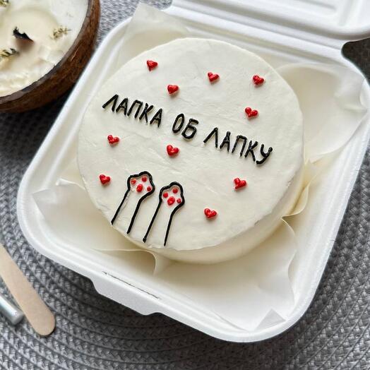 Bento cake "paw on paw"