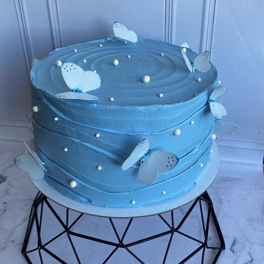 Торт 🦋 ваниль/клубника
