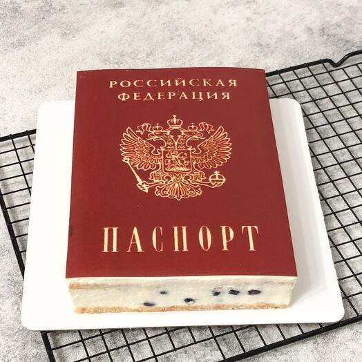 Бенто-торт "Паспорт"
