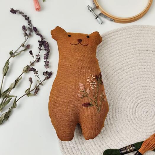 Игрушка из льна "Осенний бал"