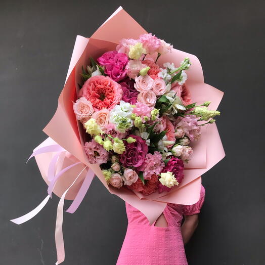 Авторский букет "Неоновая вспышка»