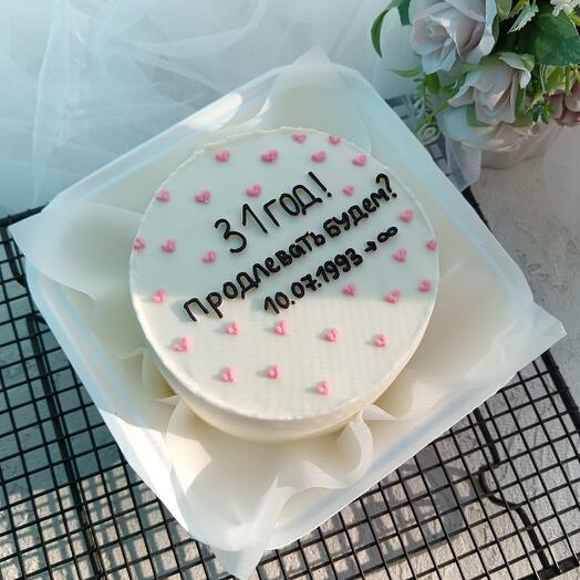 Бенто торт на годовщину