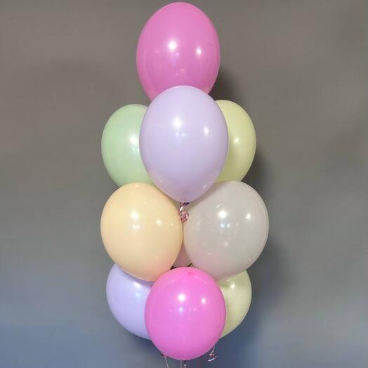 10 globos del colorante de macaroon