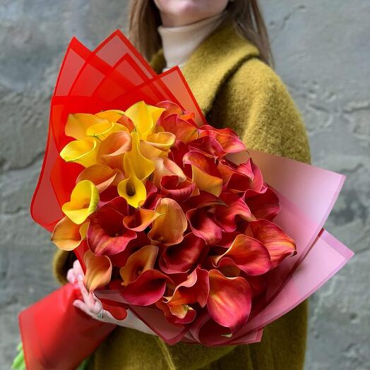 Букет Luxury Flowers Огненные каллы