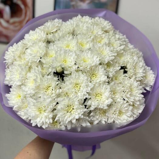 Букет из 11 кустовых хризантем