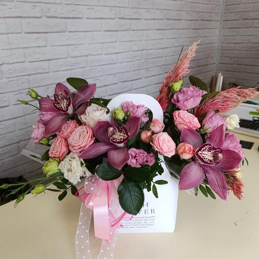 Цветы в коробке💓💓💓