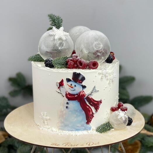 Торт на новый год