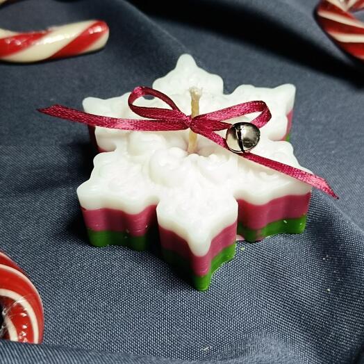 Новогодние свечи снежинки