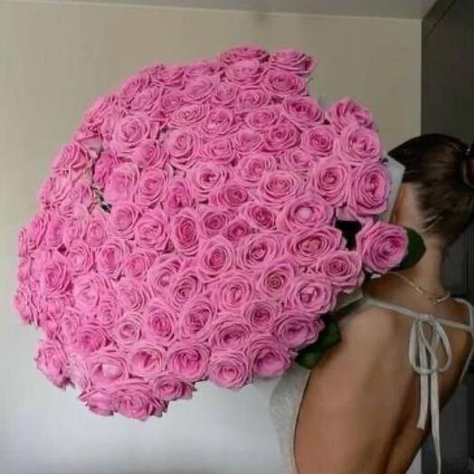 Букет из 51 розовой розы