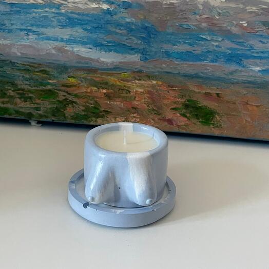 Свеча с ароматом «кориандр и розмарин» ·K5·