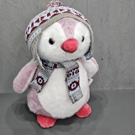 Пингвин розовый 40 см