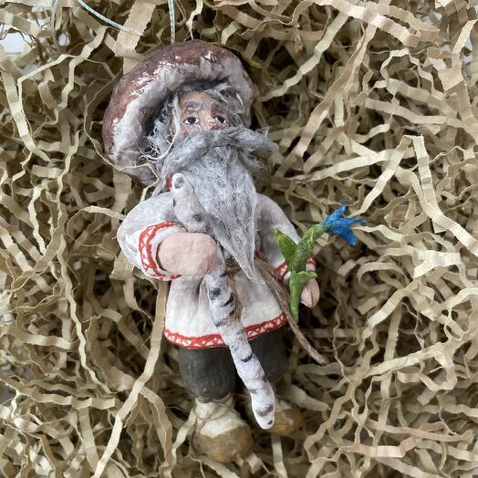 Ватная игрушка старичок-боровичок