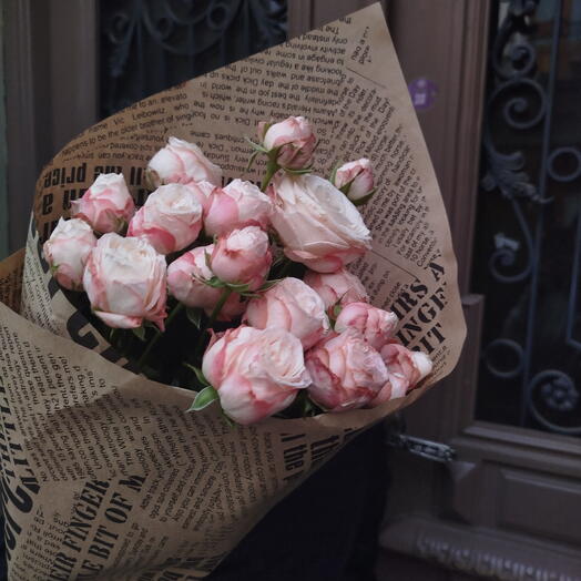 A bag of pink spray