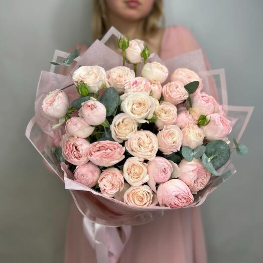 Rosas arbustivas en forma de peonía Mansfield Park y Bombastic