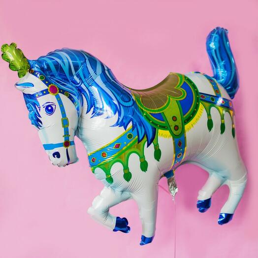 Фольгированный воздушный гелиевый шар Лошадь