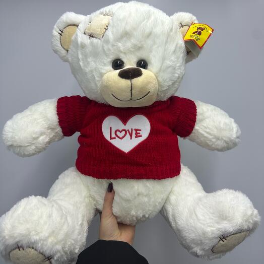 Плюшевый Медведь в свитере Love (Teddy)
