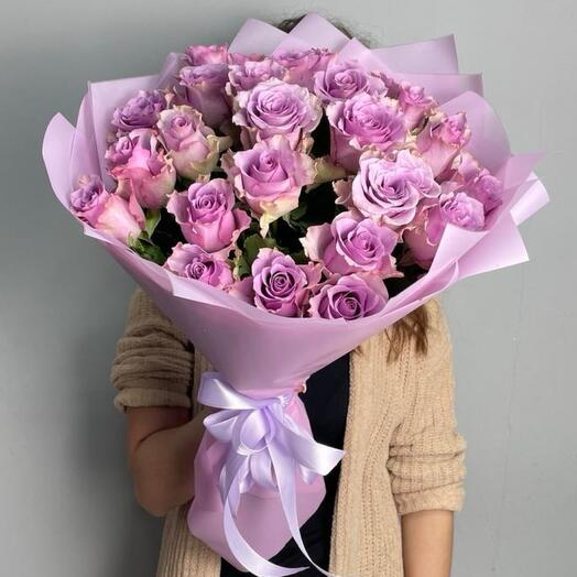 Ramo con 25 rosas Lilas kenianas