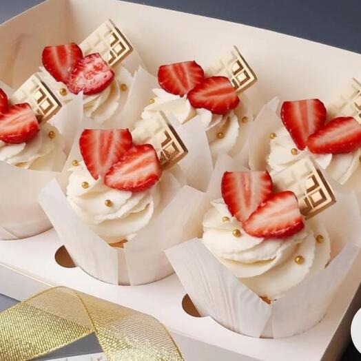 Cupcakes "Red velvet" 6pcs
