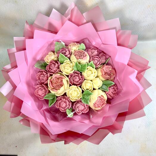 Букет пионов из премиального шоколада