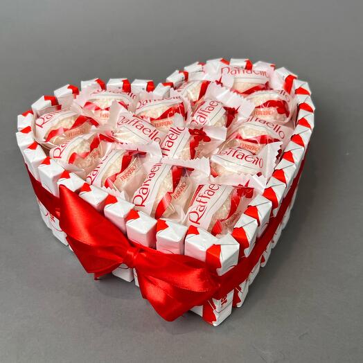 Gift composition heart S "Raffaello"