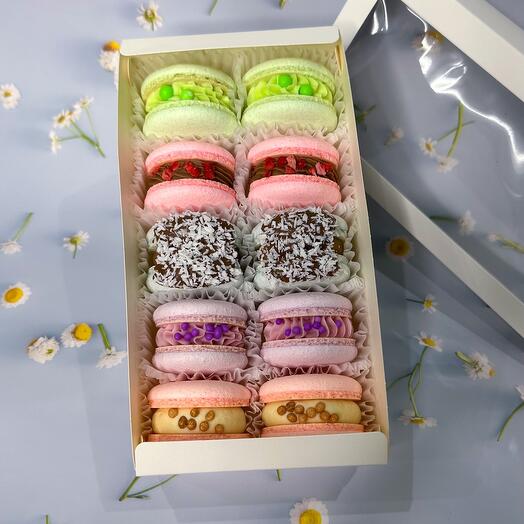 Коробочка макарон ассорти (10 шт)