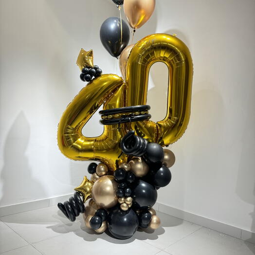 Bouquet of balloons for a birthday