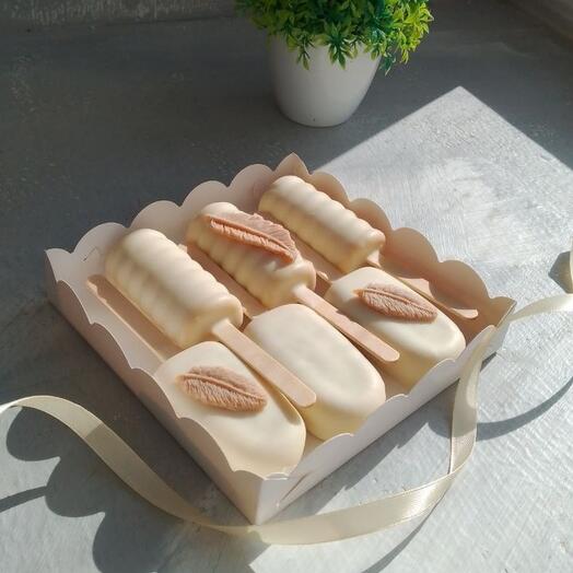 Пирожные эскимо картошка с нежным декором