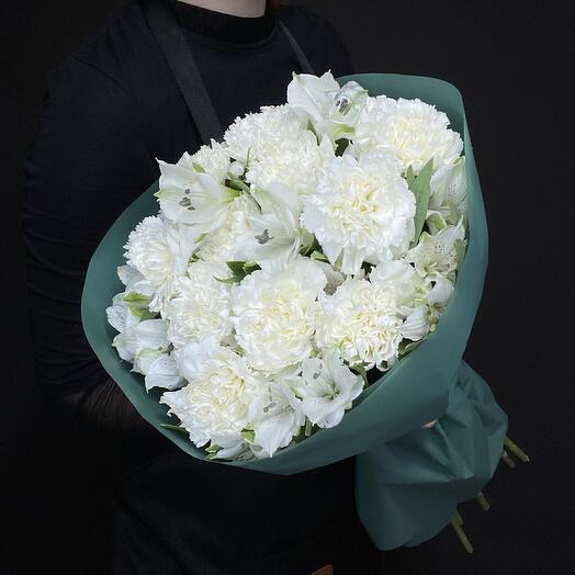 Альстромерия и диантус
