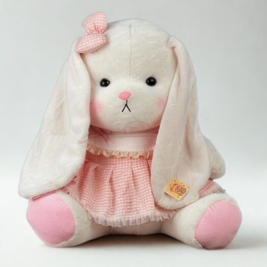 Милая мягкая детская игрушка Зайка