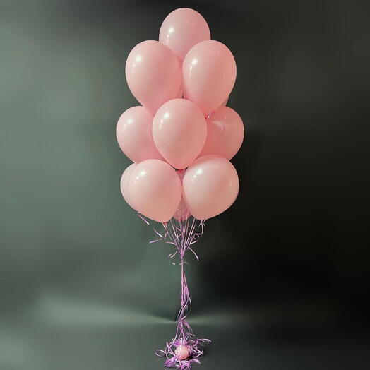 11 розовых шаров
