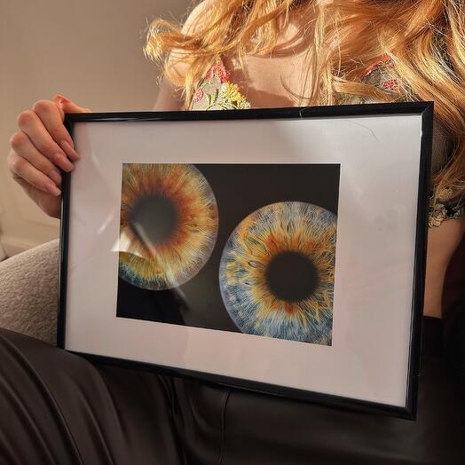 Электронный Сертификат на фото радужки глаза "Стандарт" А5