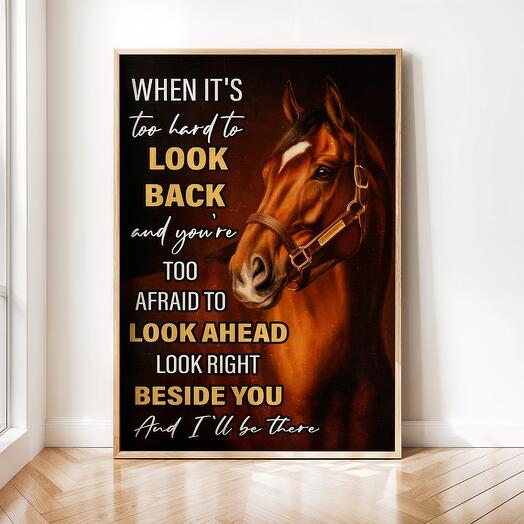 Интерьерный постер "Лошади" винтажная картина 02-0165