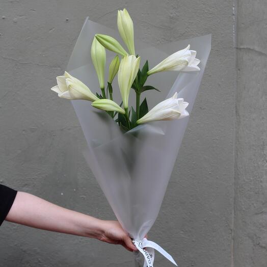 Лилия без запаха Букет 3 шт