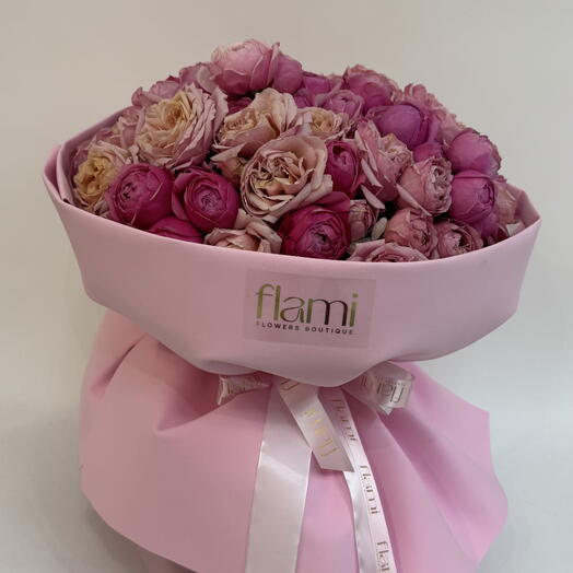 Пионовидные кустовые розы