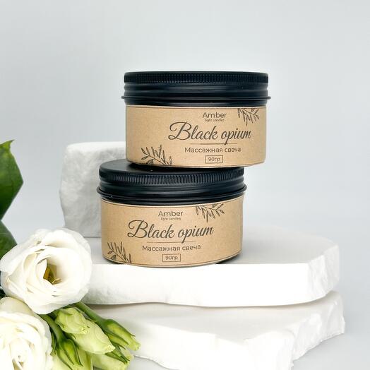 Ароматическая свеча в банке Black Opium 2 шт