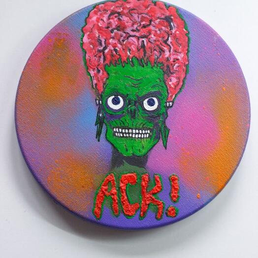 Картина круглая - Марс атакует